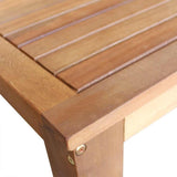 Bar Table Solid Acacia Wood 60x60x105 cm - 45-Degree Angle