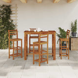 Bar Table Solid Acacia Wood 120x60x105 cm - Side View
