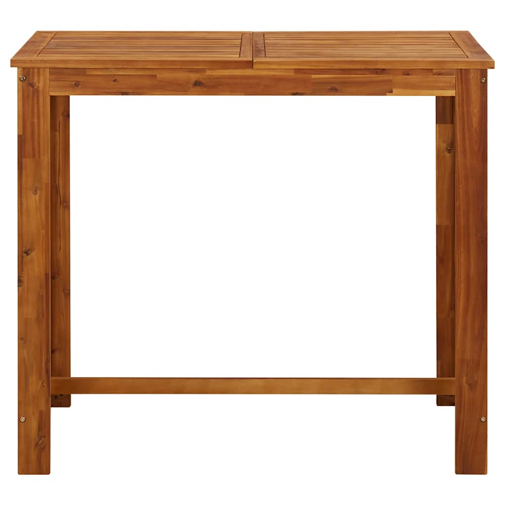Bar Table Solid Acacia Wood 120x60x105 cm