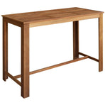 Bar Table and Chair Set 7 Pieces Solid Acacia Wood