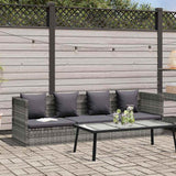 Garden Bed Grey 200x60 cm Poly Rattan