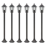 Garden Post Lights 6 pcs E27 110 cm Aluminium Bronze