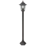 Garden Post Lights 6 pcs E27 110 cm Aluminium Bronze - Front View
