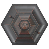 Garden Post Lights 6 pcs E27 110 cm Aluminium Bronze - Top-Down View