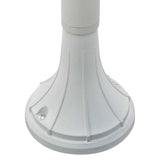 Garden Post Light E27 120 cm Aluminium White - Rear View
