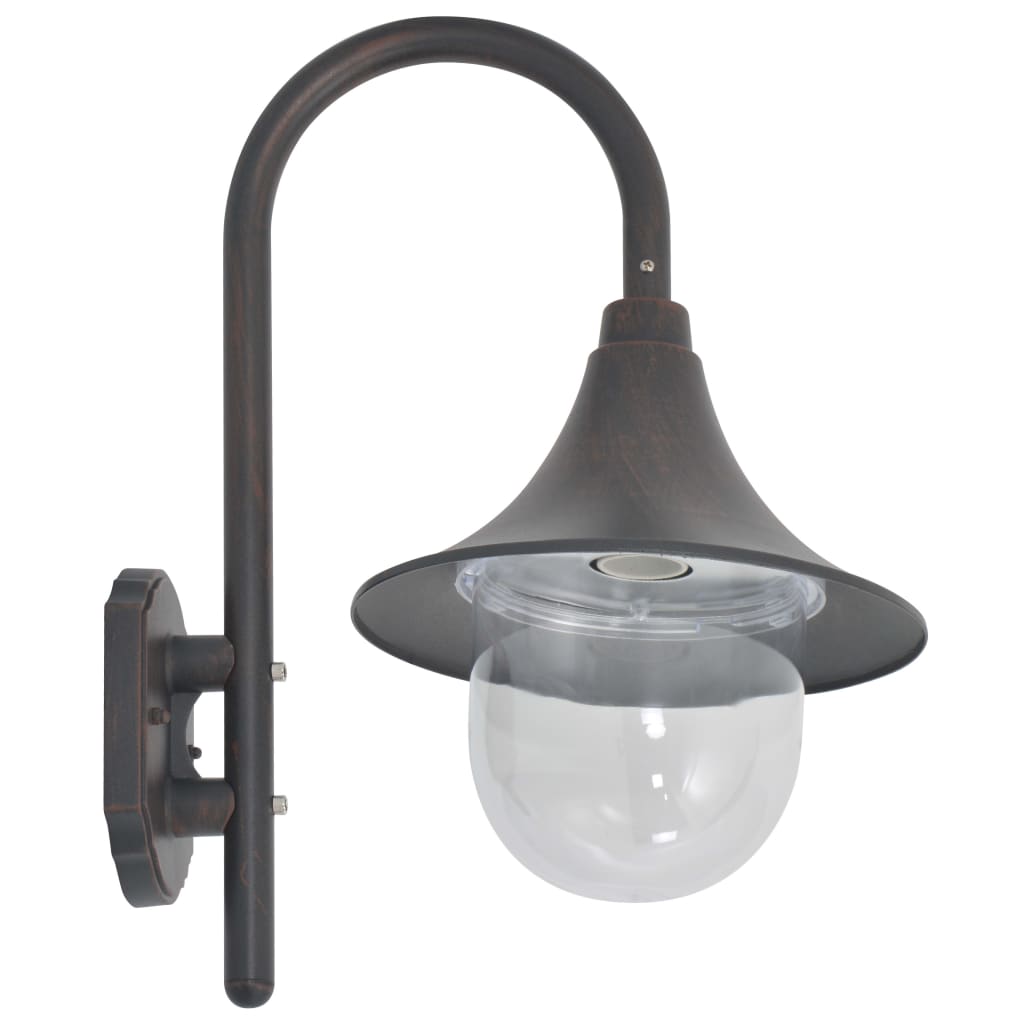 Garden Wall Lamp E27 42 cm Aluminium Bronze