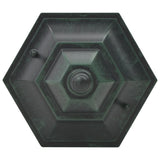Garden Post Lights 6 pcs E27 110 cm Aluminium Dark Green - 45-Degree Angle