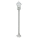 Garden Post Lights 6 pcs E27 110 cm Aluminium White