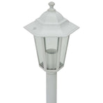 Garden Post Lights 6 pcs E27 110 cm Aluminium White
