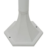 Garden Post Lights 6 pcs E27 110 cm Aluminium White