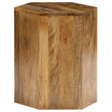 Coffee Table Set 3 Pieces Solid Mango Wood - Rear View