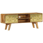 TV Cabinet Solid Mango Wood 120x30x45 cm