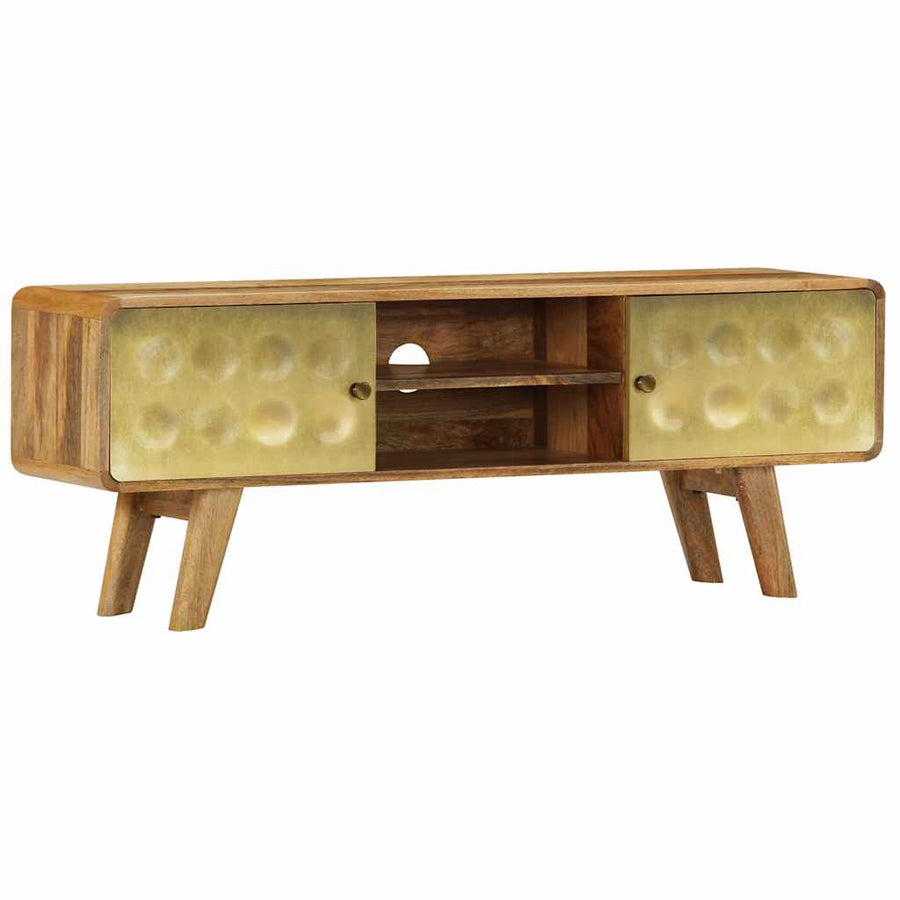 TV Cabinet Solid Mango Wood 120x30x45 cm