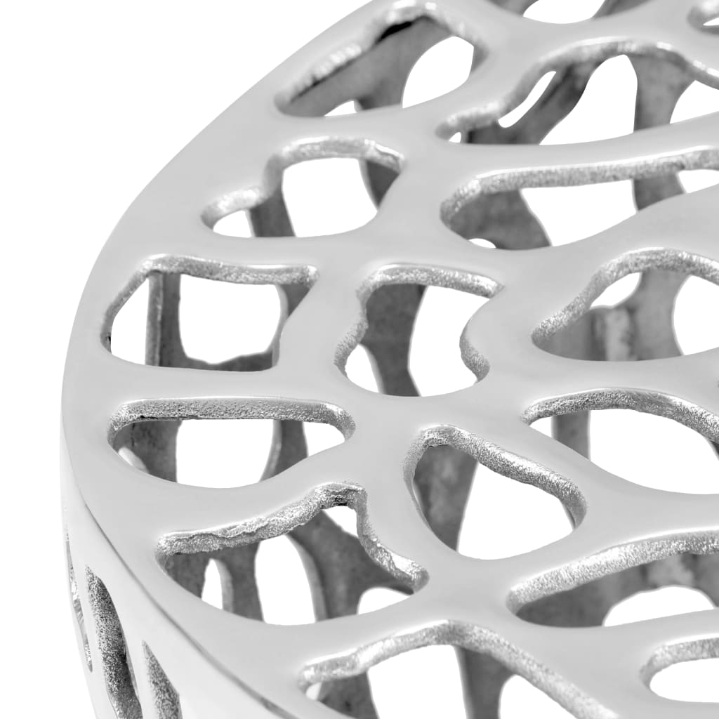 Coffee Table Casted Aluminium 70x30 cm Silver