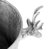 Champagne Cooler Solid Aluminium 39x29x71 cm Silver - 45-Degree Angle