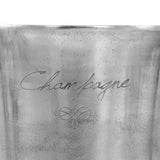 Champagne Cooler Solid Aluminium 39x29x71 cm Silver - Rear View