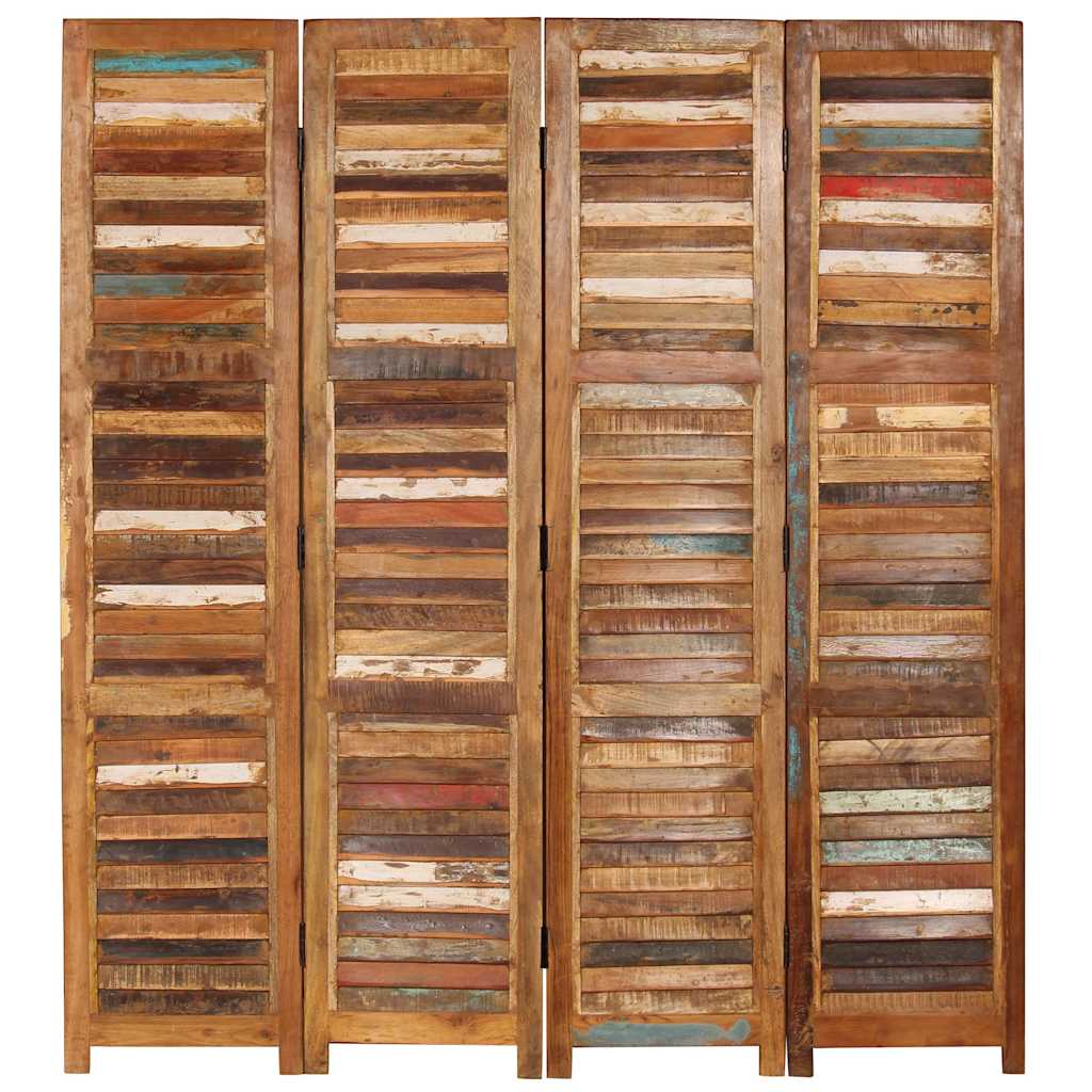 Room Divider Solid Reclaimed Wood 170 cm