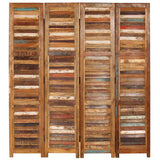 Room Divider Solid Reclaimed Wood 170 cm - Front View