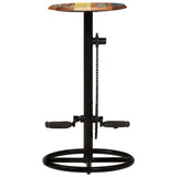 Bar Chairs 2 pcs Solid Reclaimed Wood - Close-Up Angle