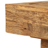 Coffee Table Solid Reclaimed Wood 70x70x30 cm - Top-Down View
