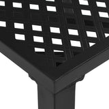 Garden Table Black 150x90x72 cm Steel