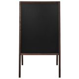 Double-sided Blackboard Cedar Wood Free Standing 60x80 cm - Front View