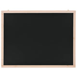 Wall-Mounted Blackboard Cedar Wood 60x80 cm - Side View