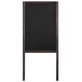 Double-sided Blackboard Cedar Wood Free Standing 40x60 cm - Side View