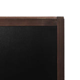 Double-sided Blackboard Cedar Wood Free Standing 40x60 cm - 45-Degree Angle