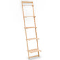 Ladder Wall Shelf Cedar Wood 41.5x30x176 cm