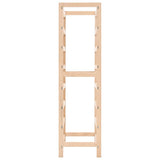 Wine Rack Cedar Wood 57.5x28x102 cm - Top-Down View
