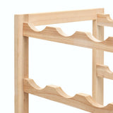 Wine Rack Cedar Wood 57.5x28x102 cm - 45-Degree Angle