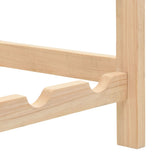 Wine Rack Cedar Wood 57.5x28x102 cm - Rear View