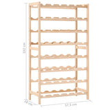 Wine Rack Cedar Wood 57.5x28x102 cm - Close-Up Angle