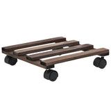 Plant Rollers 4 pcs Cedar Wood 25x25 cm