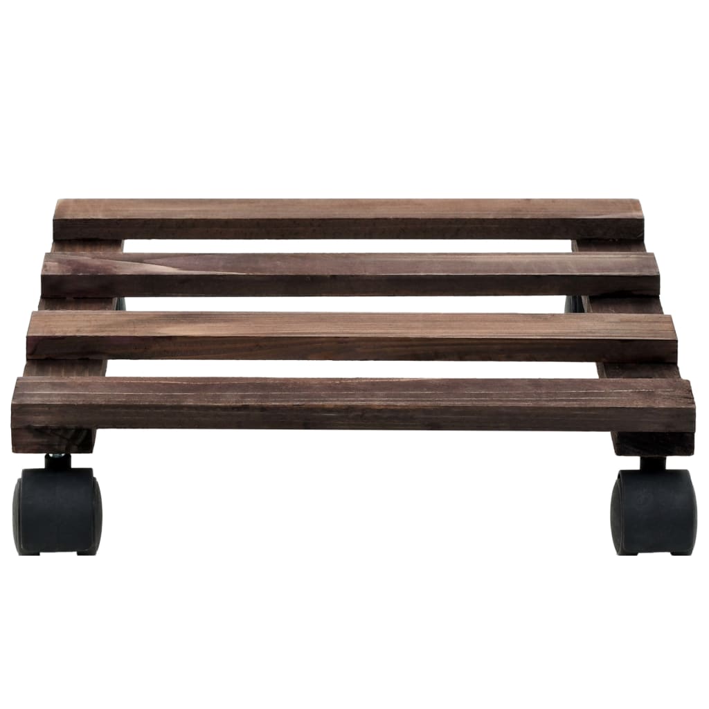 Plant Rollers 4 pcs Cedar Wood 25x25 cm