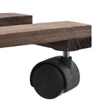 Plant Rollers 4 pcs Cedar Wood 25x25 cm - 45-Degree Angle