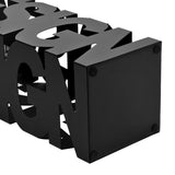 Umbrella Stand Design Steel Black - Side View