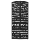 Umbrella Stand Text Steel Black