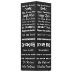 Umbrella Stand Text Steel Black