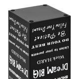 Umbrella Stand Text Steel Black - 45-Degree Angle