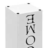 Umbrella Stand Welcome Steel White - 45-Degree Angle