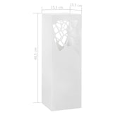 Umbrella Stand Stones Steel White - 45-Degree Angle