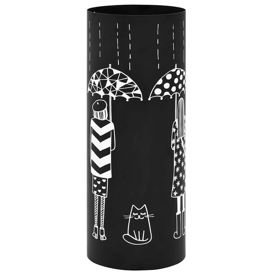 Umbrella Stand Women Steel Black