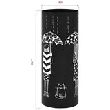 Umbrella Stand Women Steel Black