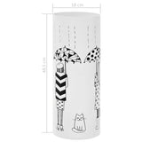 Umbrella Stand Women Steel White - Rear View