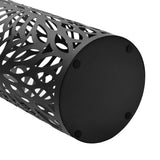 Umbrella Stand Leaves Steel Black