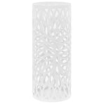 Umbrella Stand Leaves Steel White