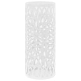 Umbrella Stand Leaves Steel White