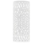 Umbrella Stand Leaves Steel White